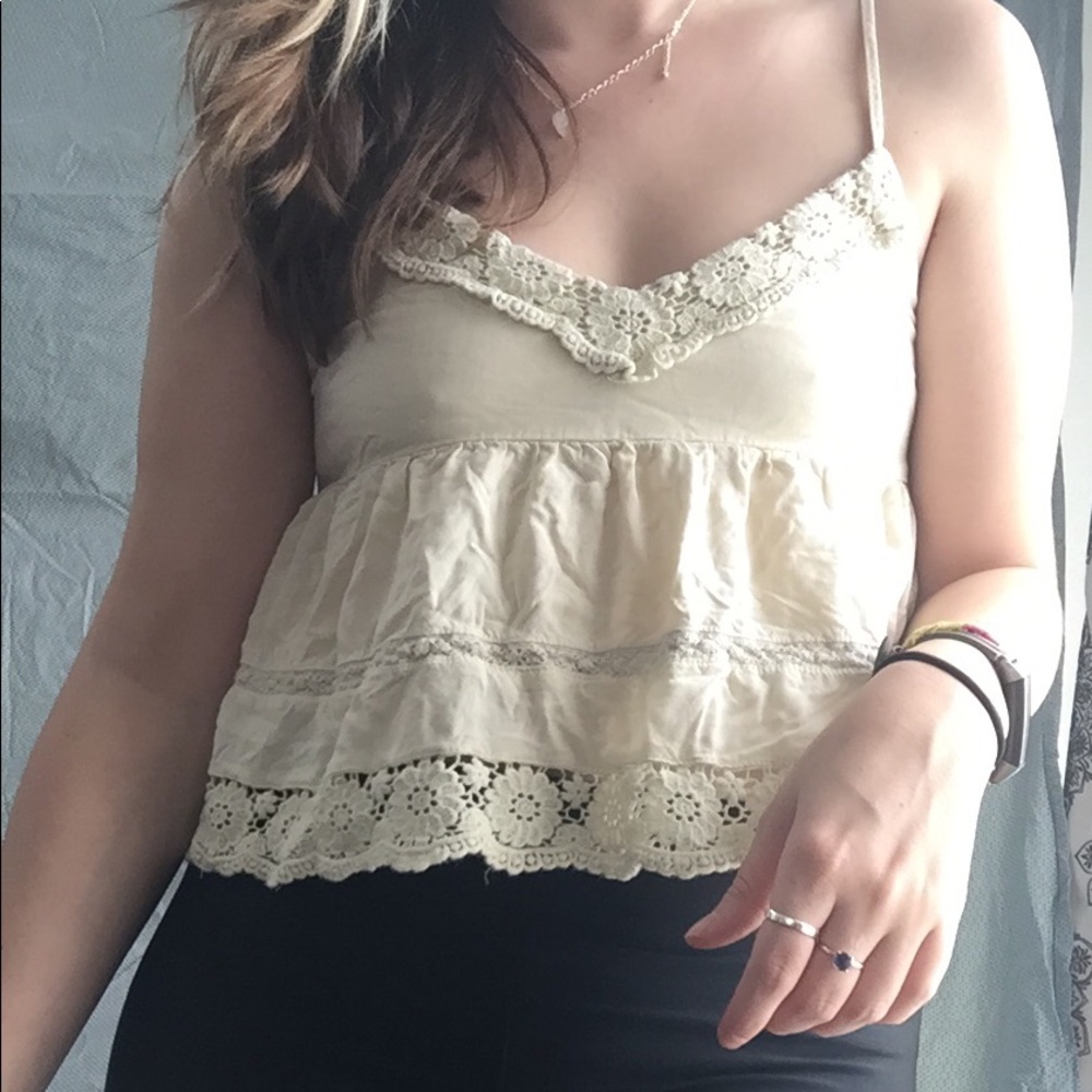Lace Babydoll Crop